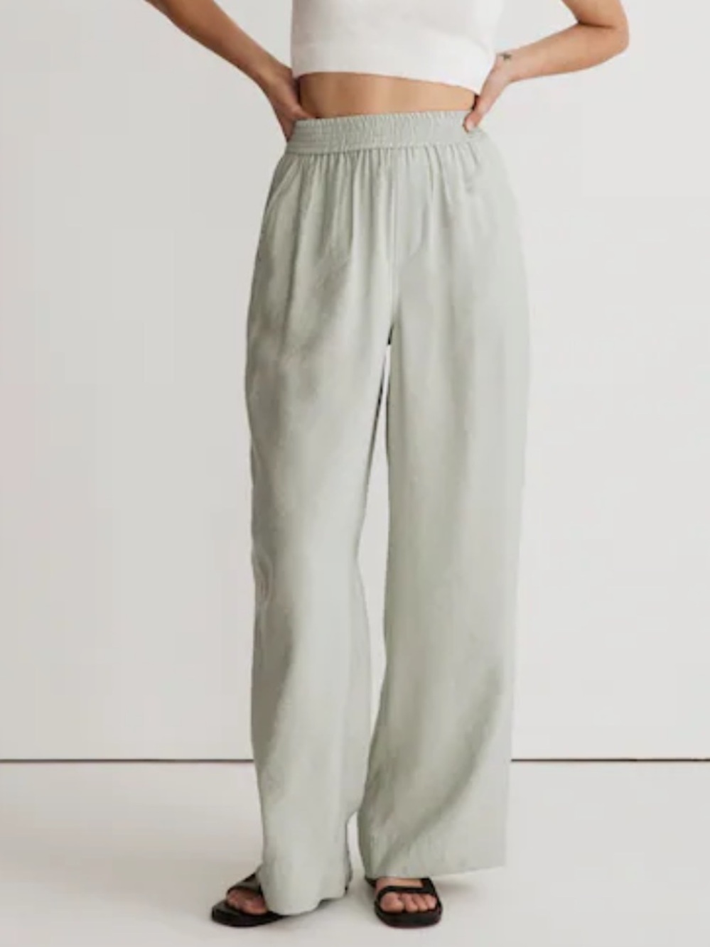 *NEW* Madewell Carly Wide Leg Pant in Soft Drape
